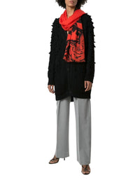 Valentino - Oversized Tassel-trim Cable-knit Cardigan