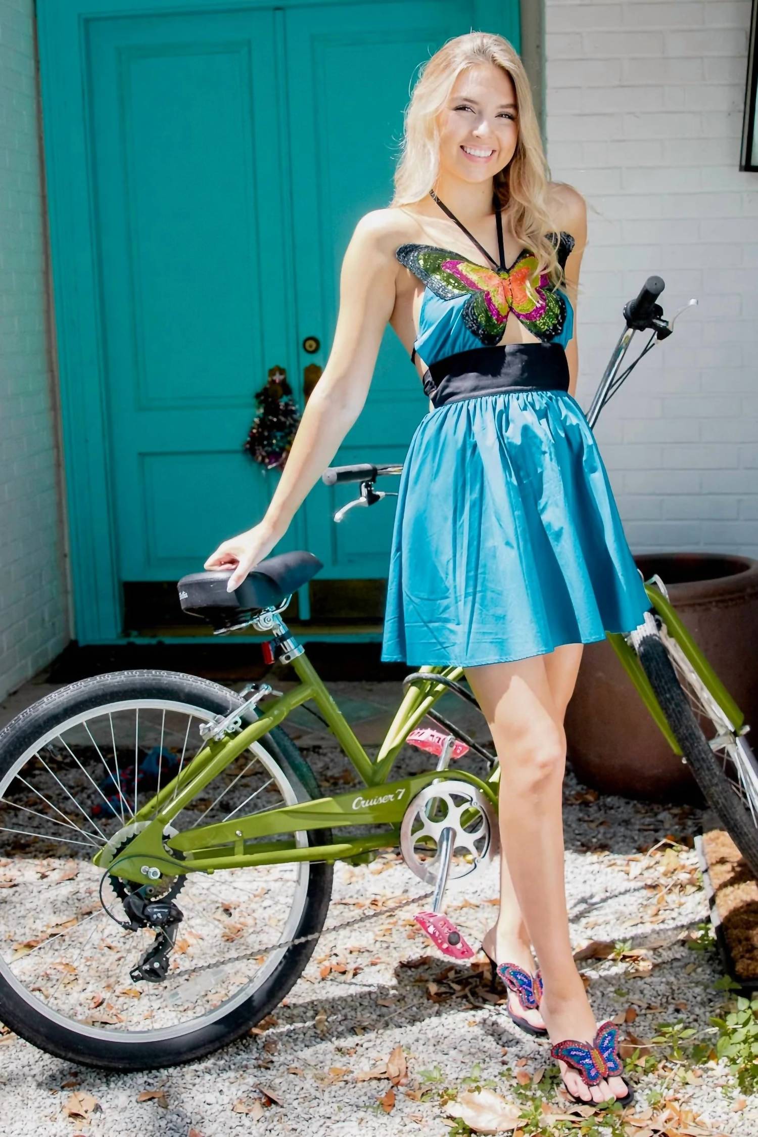 Queen Of Sparkles - Butterfly Halter Dress