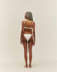 Haight Adjustable Tina Bikini Top in off white - women's swimwear - alternate view