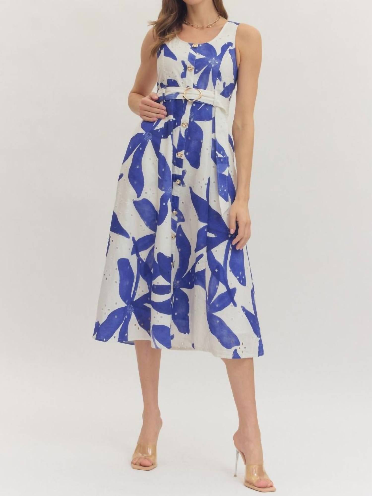 Entro - Botanical Midi Dress