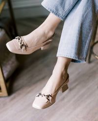 NeroGiardini Women's Patent Slingback Sandal in nude - women's sandal