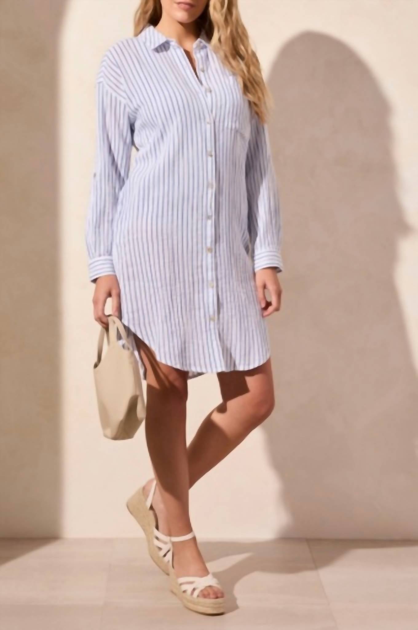 Tribal - Rolled Shirt Dress
