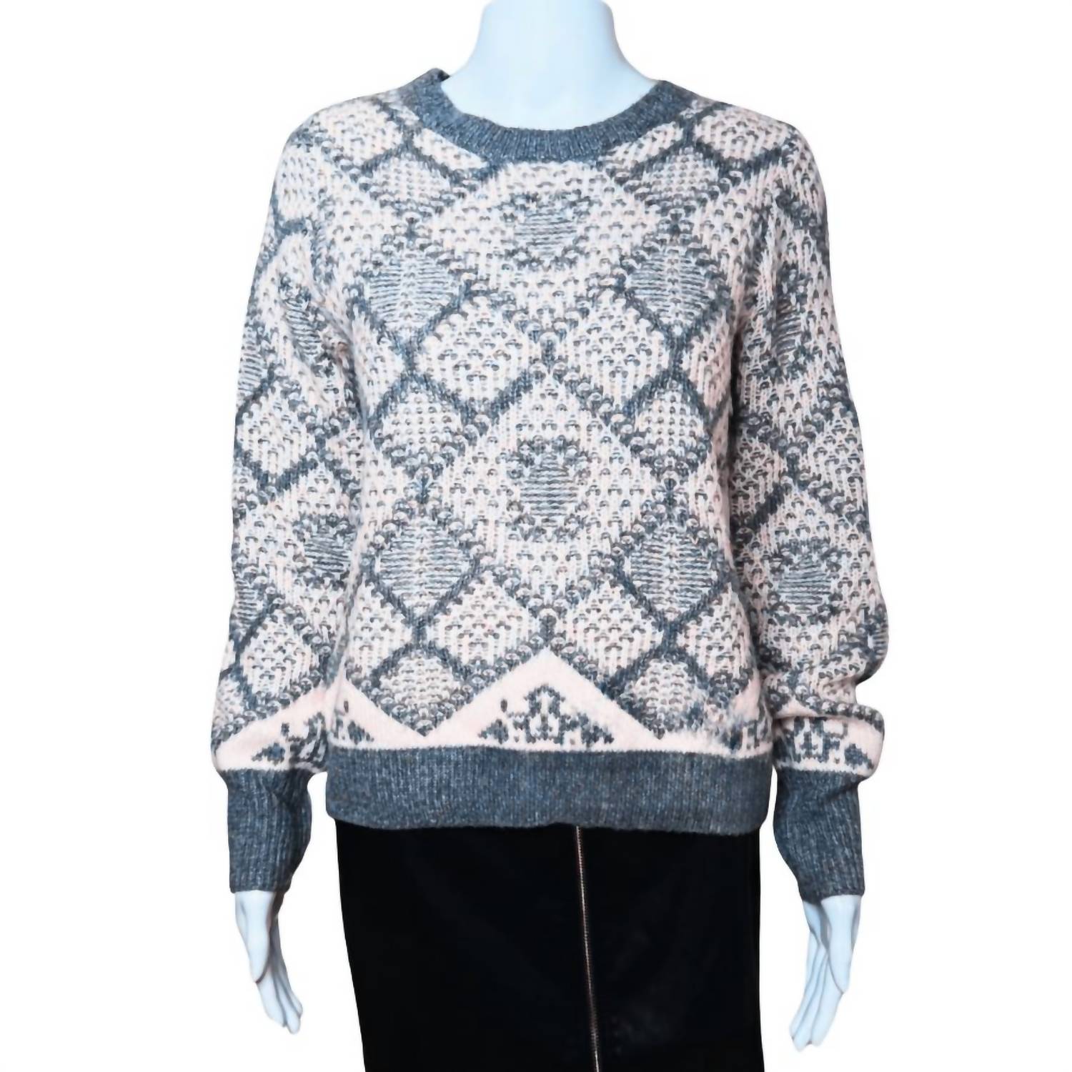 T Tahari - Women's Long Sleeve Crew Neck Sweater
