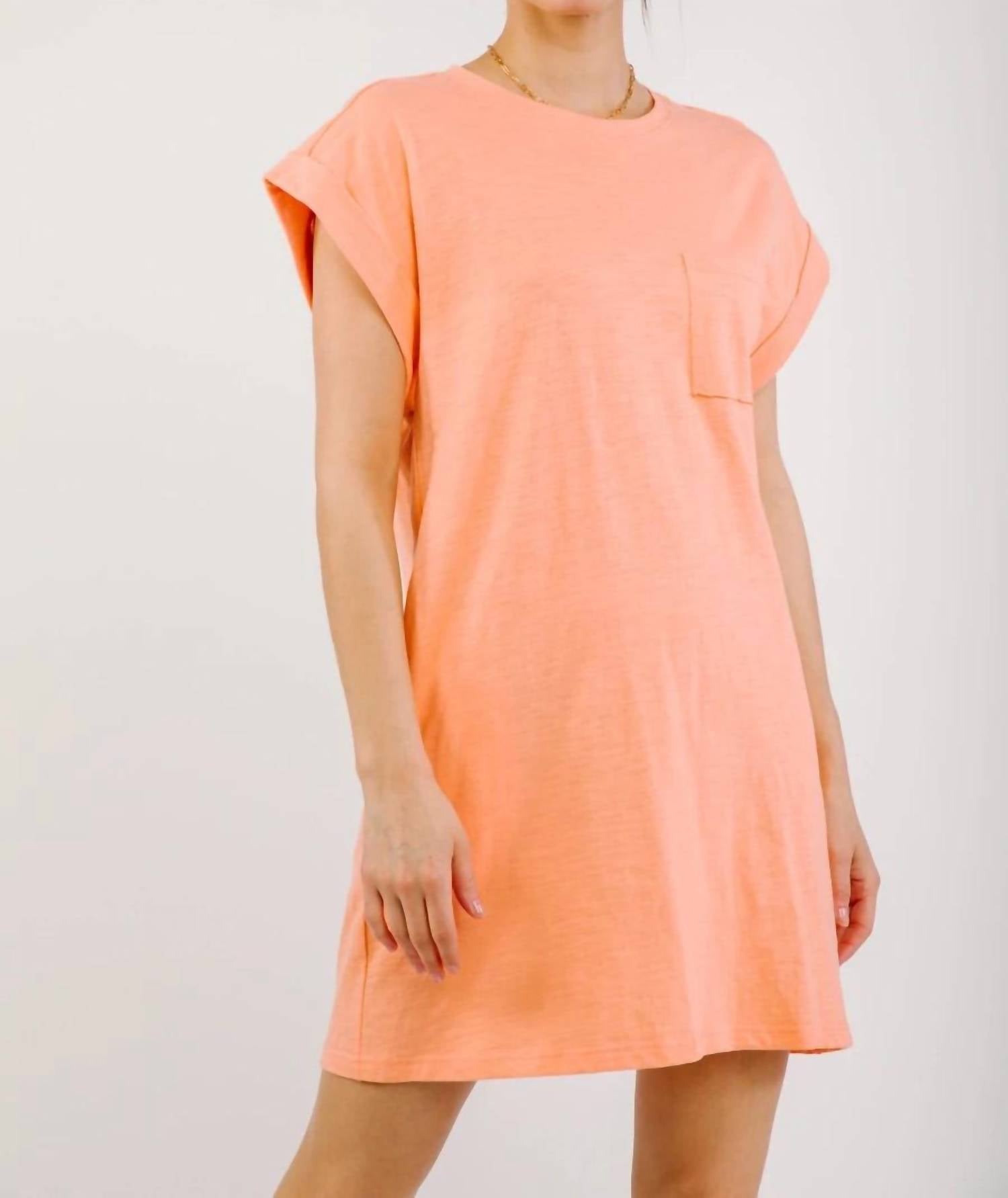 Very J - T-Shirt with Pocket Dress