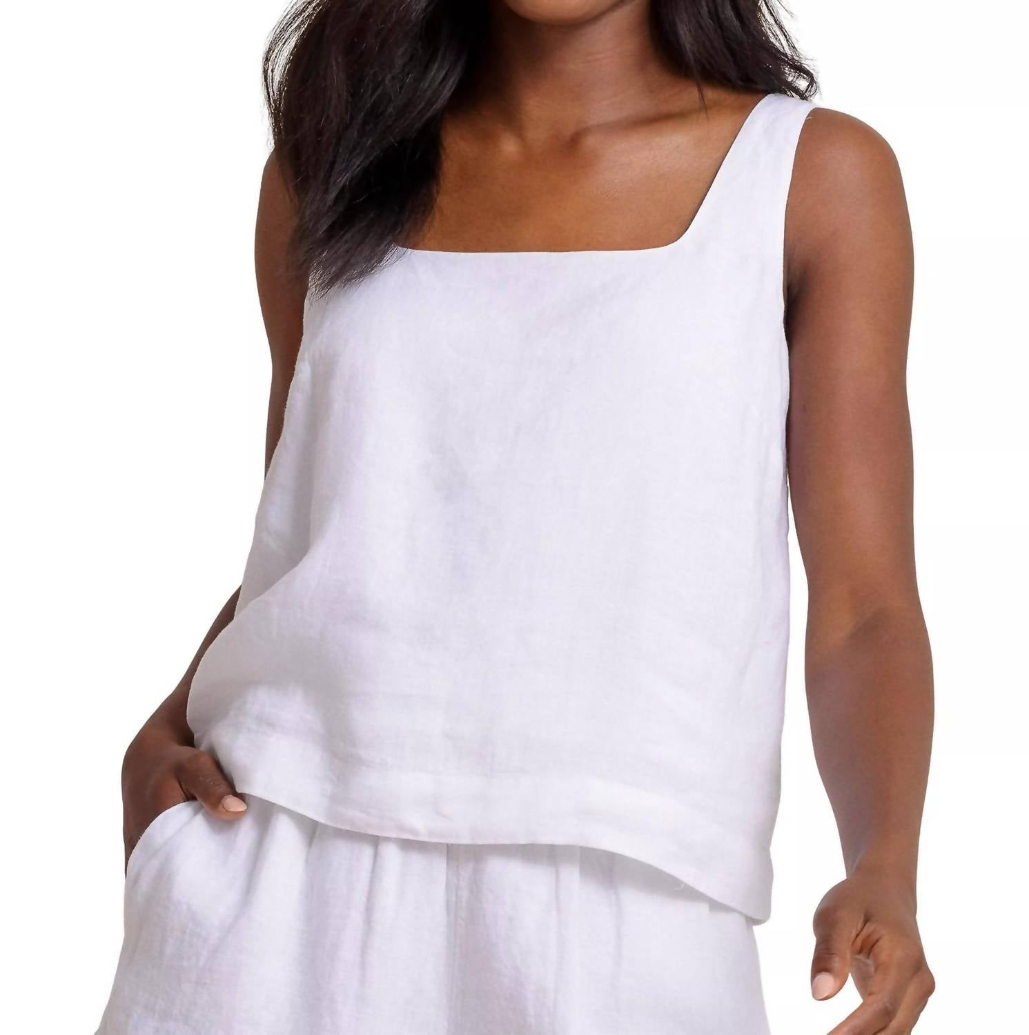 Southern Tide - Verity Linen Square Neck Tank