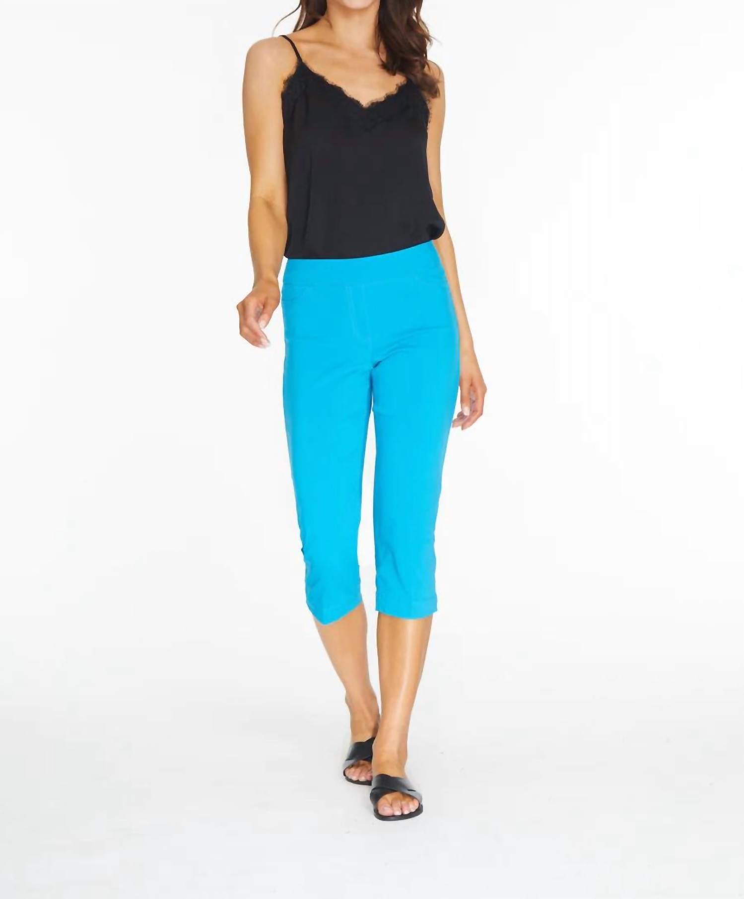 Slimsation By Multiples - Wrinkle-resistant Incoming Capri