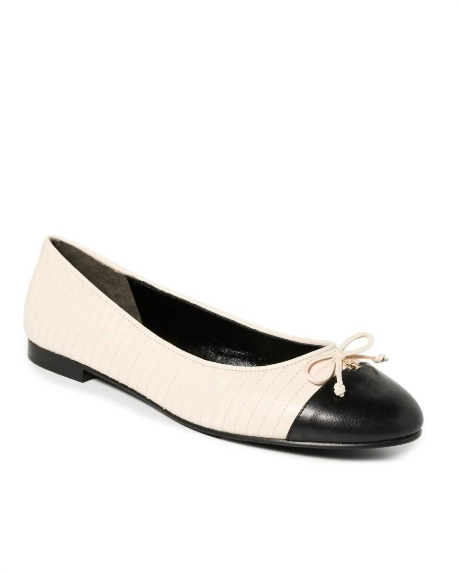 Tory Burch - Women's Cap Toe Quilted Ballet Shoes