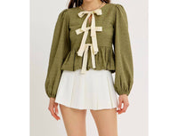 Idem Ditto - Camilla Bow Front Blouse