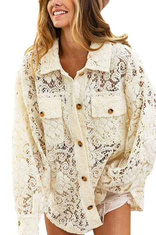 Vanilla Monkey - Oversized Lace Shacket