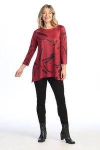 Jess & Jane - Ripples Raglan Sleeve Slinky Top