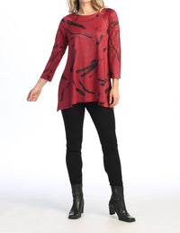 Jess & Jane - Ripples Raglan Sleeve Slinky Top