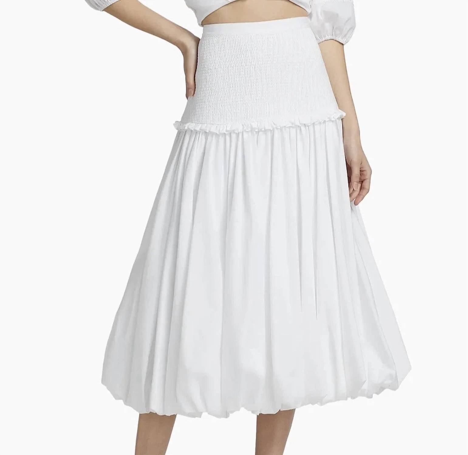 Cinq A Sept - SMOCKED ELLAH SKIRT
