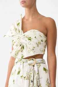 Camilla - Asymmetrical Bow Top