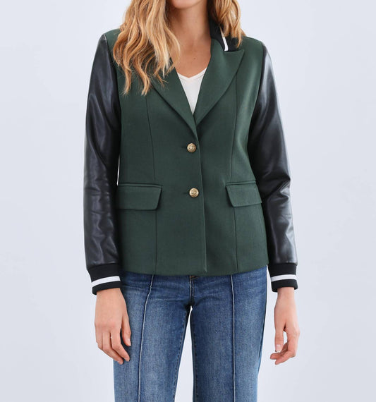 Fdj - Mixed Media Blazer