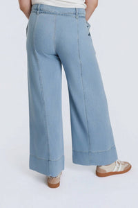Aaron & Amber - Sunwashed Wide-leg Pants