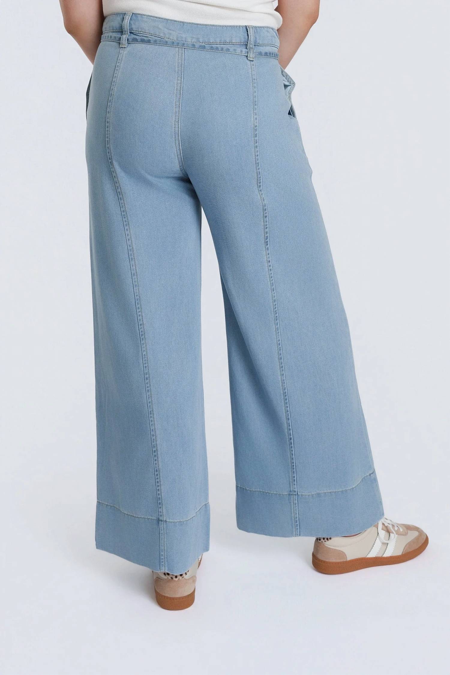 Aaron & Amber - Sunwashed Wide-leg Pants