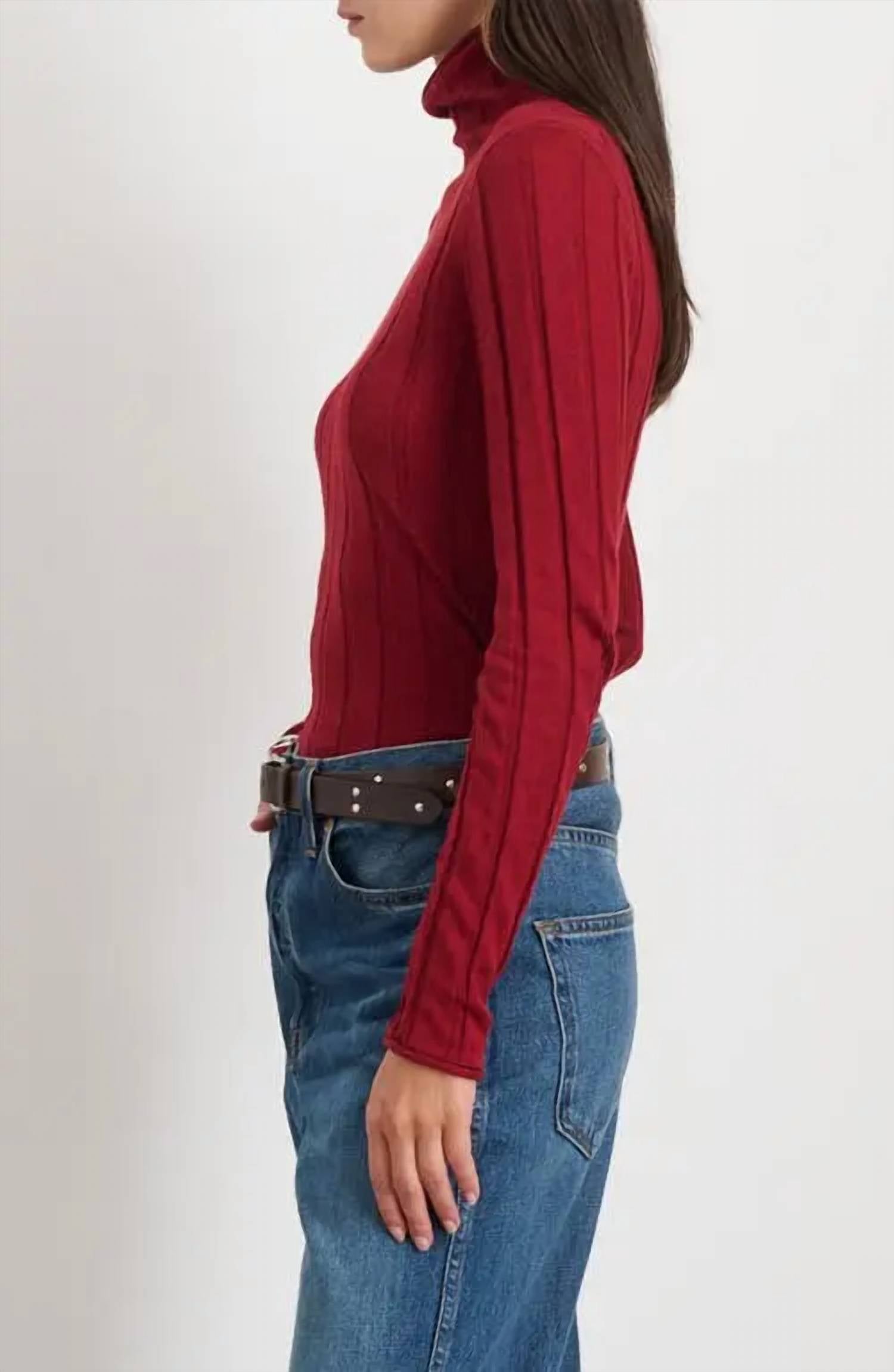 Alex Mill - Ellie Ribbed Turtleneck Knit Top