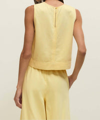 Z Supply Sun Seeker Tank Top in yellow - women's shirt - alternate view