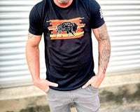 Red Dirt Hat Company - Buddy Bison Graphic Short Sleeve T-shirt