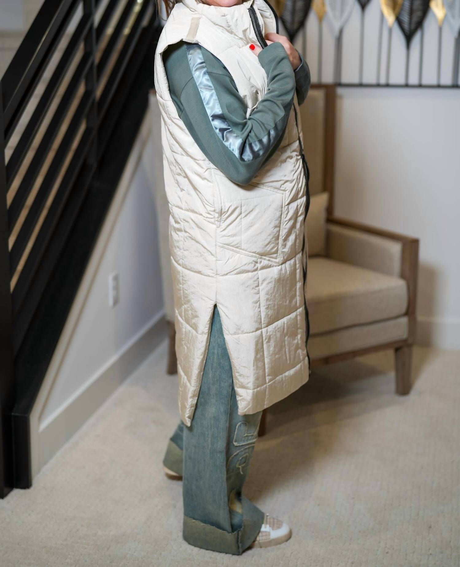 Oli & Hali - Totally In Padded Long Vest