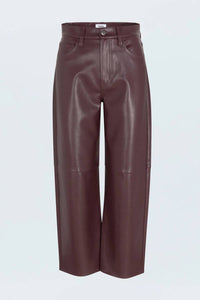 PISTOLA Jett High Rise Bowed Straight Pants in cabernet 1 - women's pants - view 6
