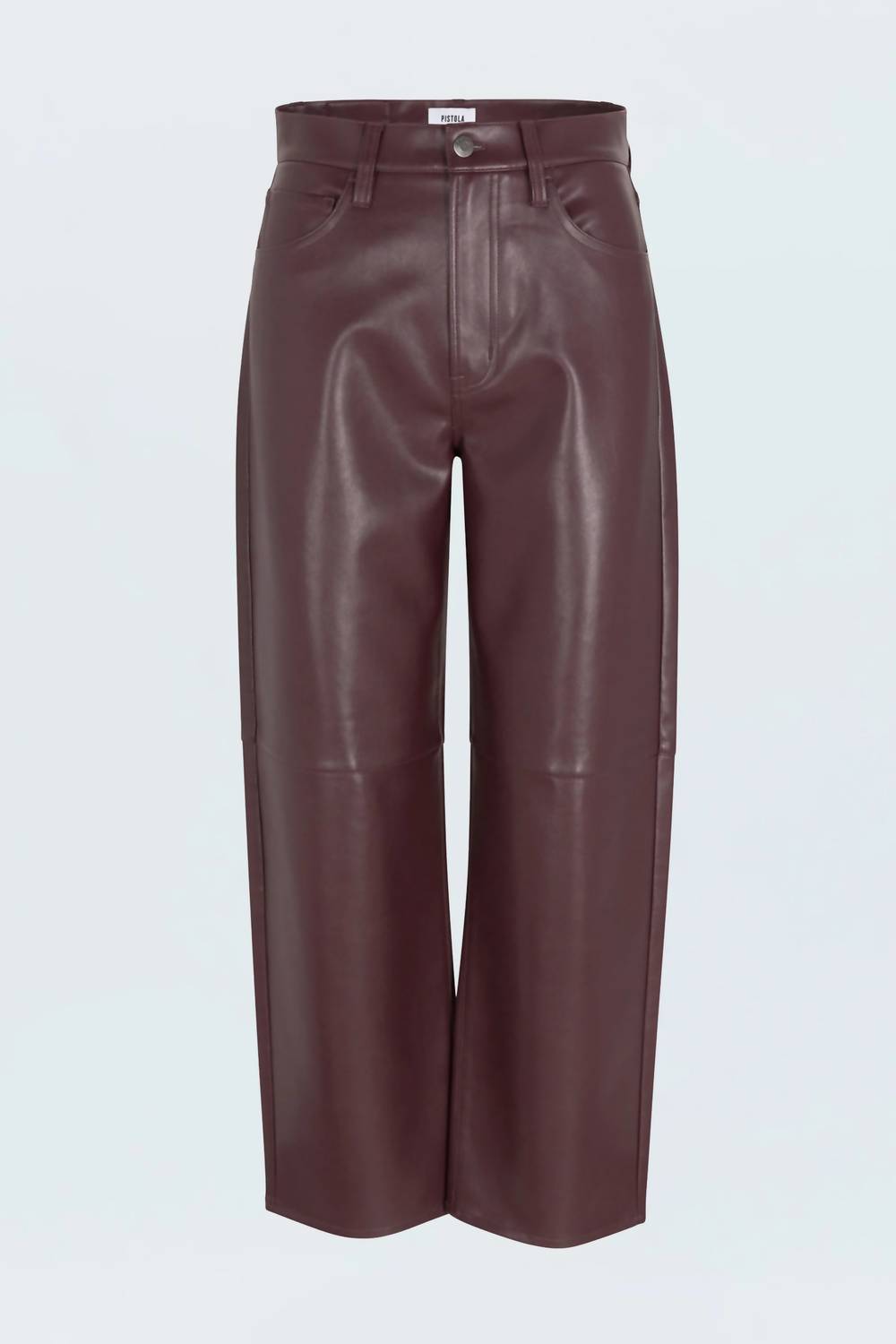 PISTOLA Jett High Rise Bowed Straight Pants in cabernet 1 - women's pants - view 6