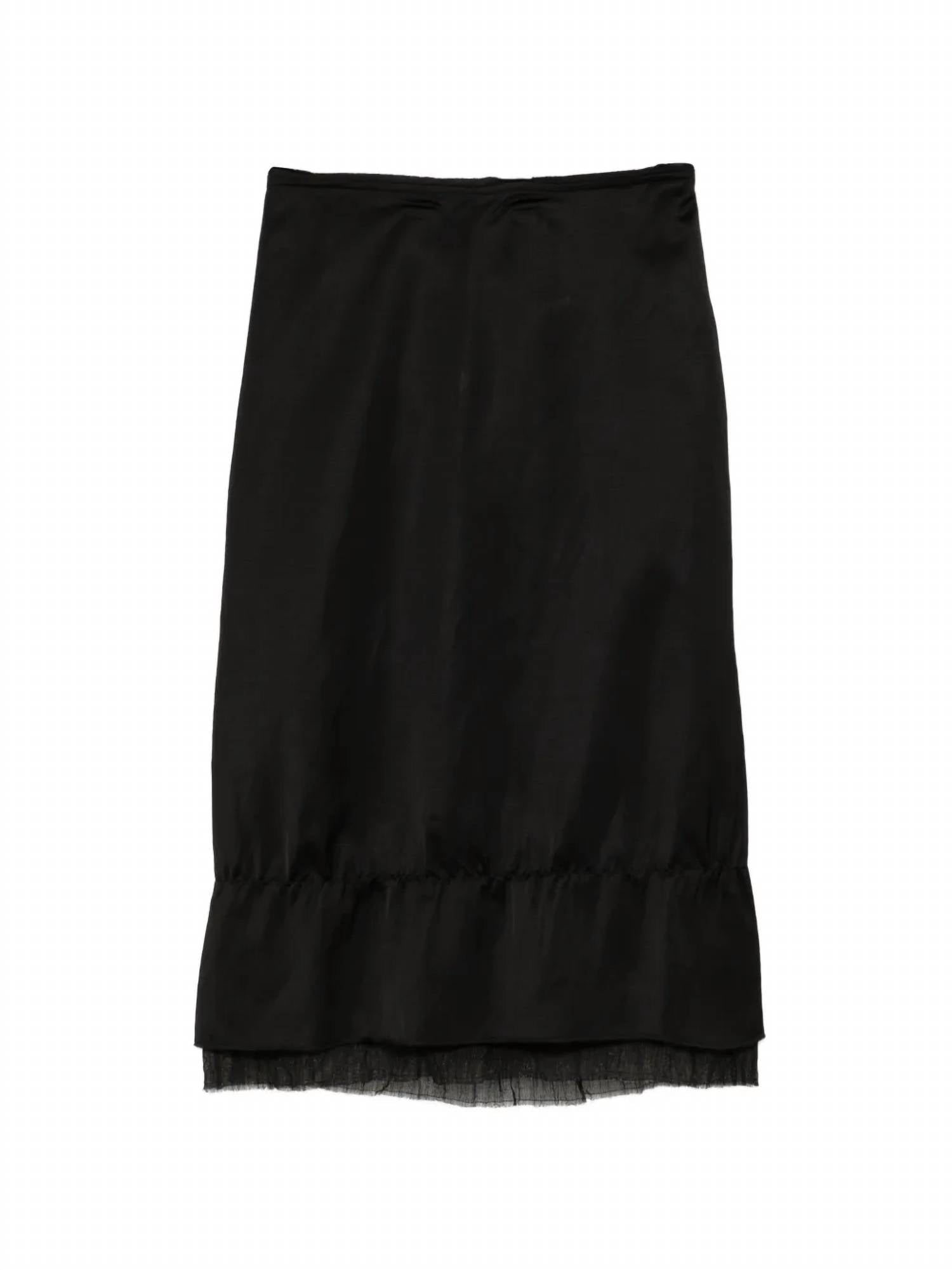 Toteme - Layered Satin Skirt