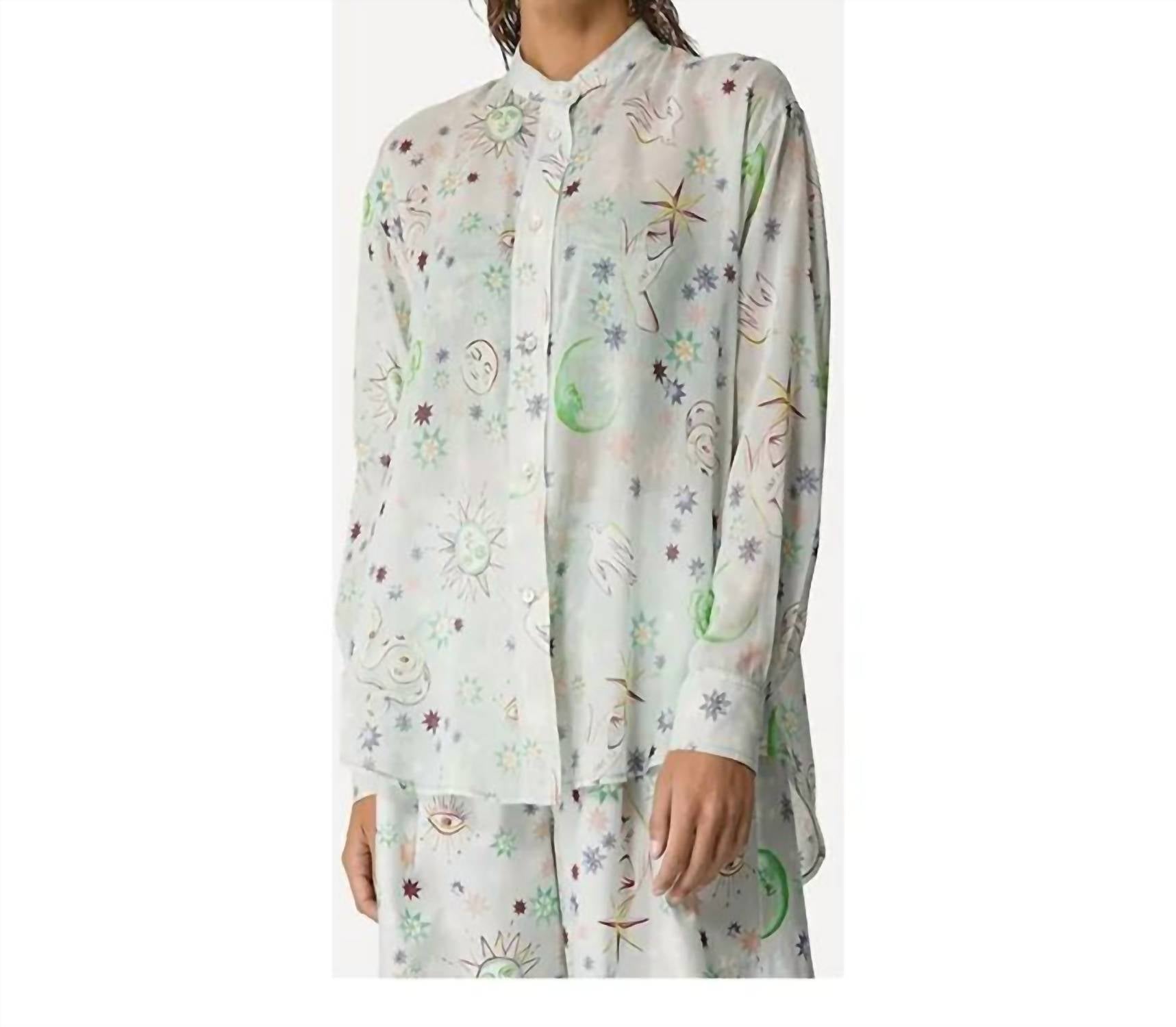 Forte Forte - Love Alchemy Print Voile Oversized Shirt