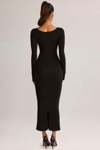 Oh Polly - Ori Long-sleeve Midi Dress