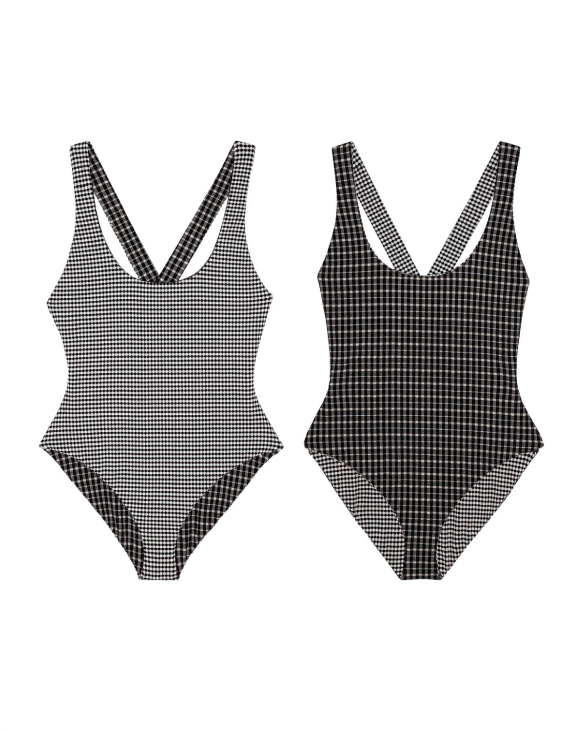 The Great. - Reversible Cross Back One Piece Swimsuit