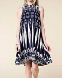 Kori - High Neck Swing Mini Dress