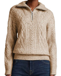 Silver Jeans Co - Quarter Zip Mockneck Sweater - Plus