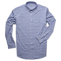 Horn Legend Men's Plano Peak Lightweight Performance Woven Shirt in navy grey - men's shirt