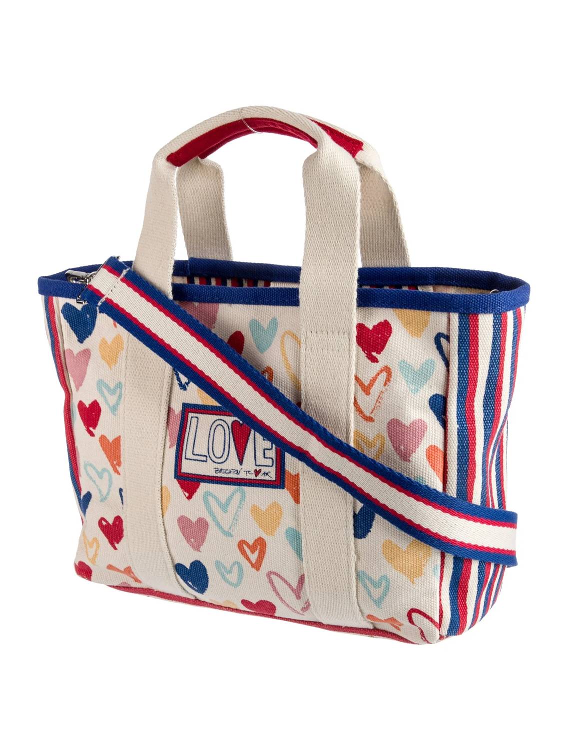 Brighton - You Heart Firework Canvas Mini Tote Crossbody Bag