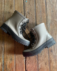 Ava Lace-Up Ankle Rain Boot