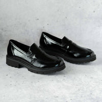 Remonte Women's D8602-00 Penny Loafer in black - women's flats