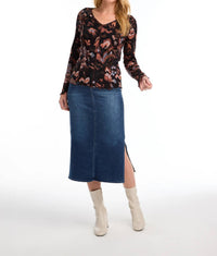 Fdj - Lottie Long Sleeve V-neck Top