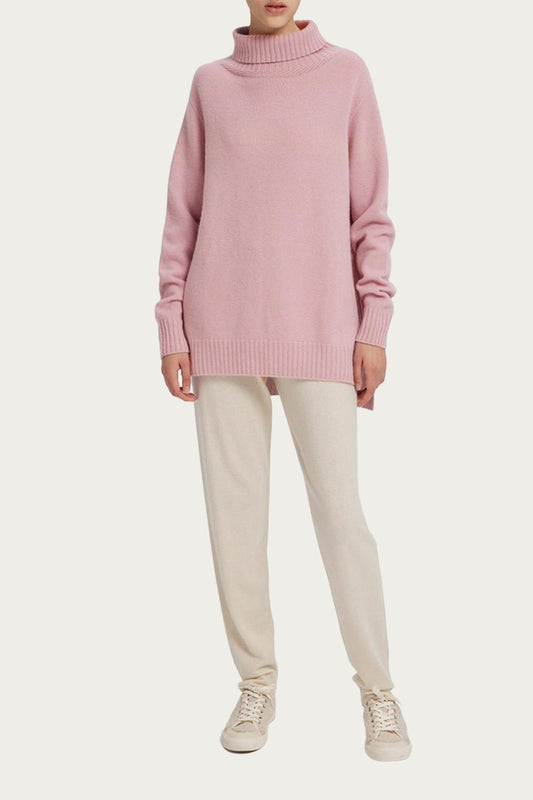 FUNNEL-NECK CASHMERE SWEATER