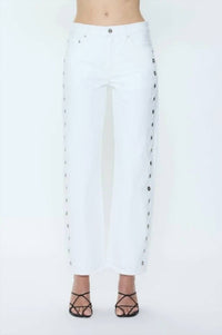 Pistola - Women's Lexi Mid Rise Bowed Straight Jean