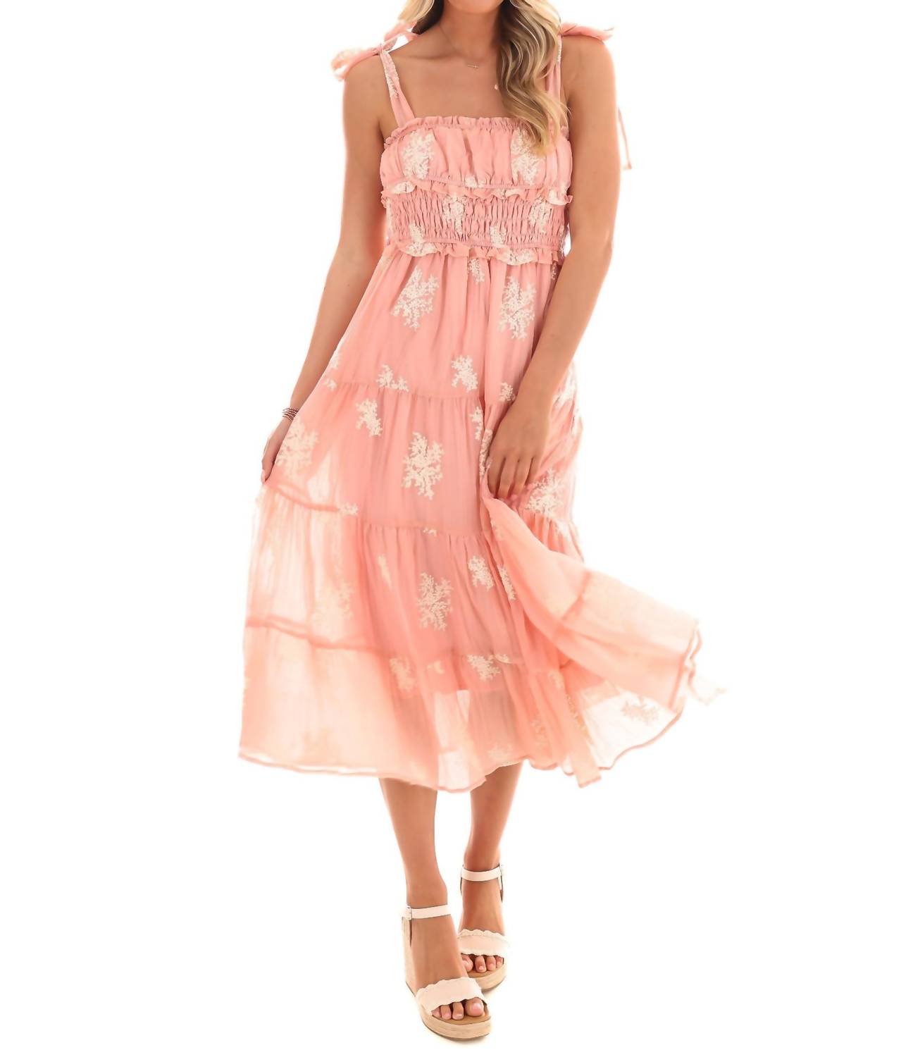 Ee:Some - Setting the Scene Embroidered Maxi Dress
