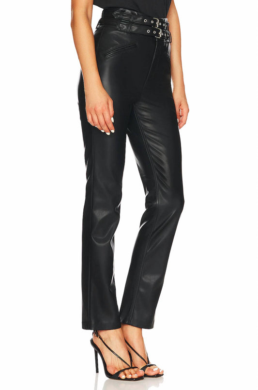 Blanknyc - Fauz leather straight leg pants