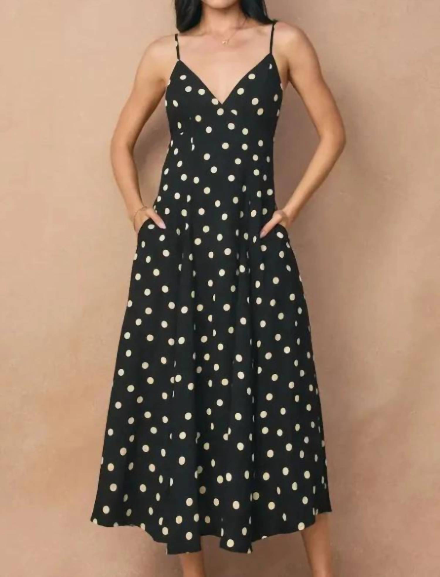 Mint Exclusives - Dolores Polka Dot Maxi Dress