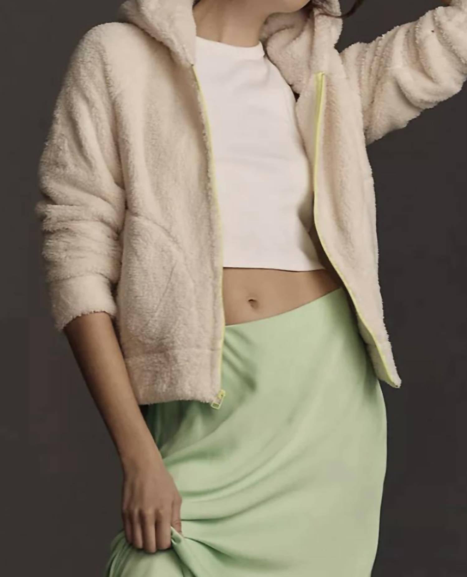 The Faux Fur Zip Hoodie