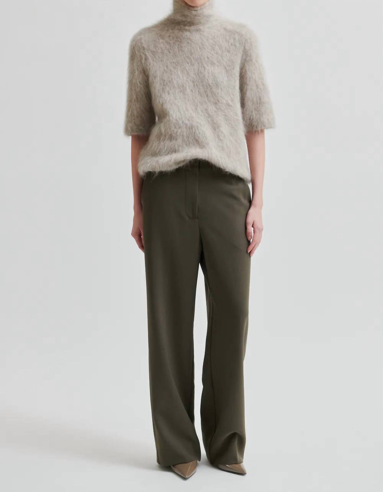 Second Female Women's Fique Trousers in wren - women's pants