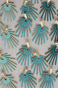 St. Armands Designs Of Sarasota - Women's Sunburst Statement Drop Earrings