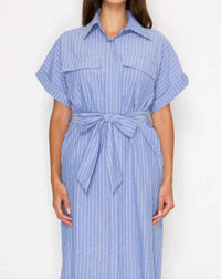 Meet Me In Santorini - Women's Shirt Dress