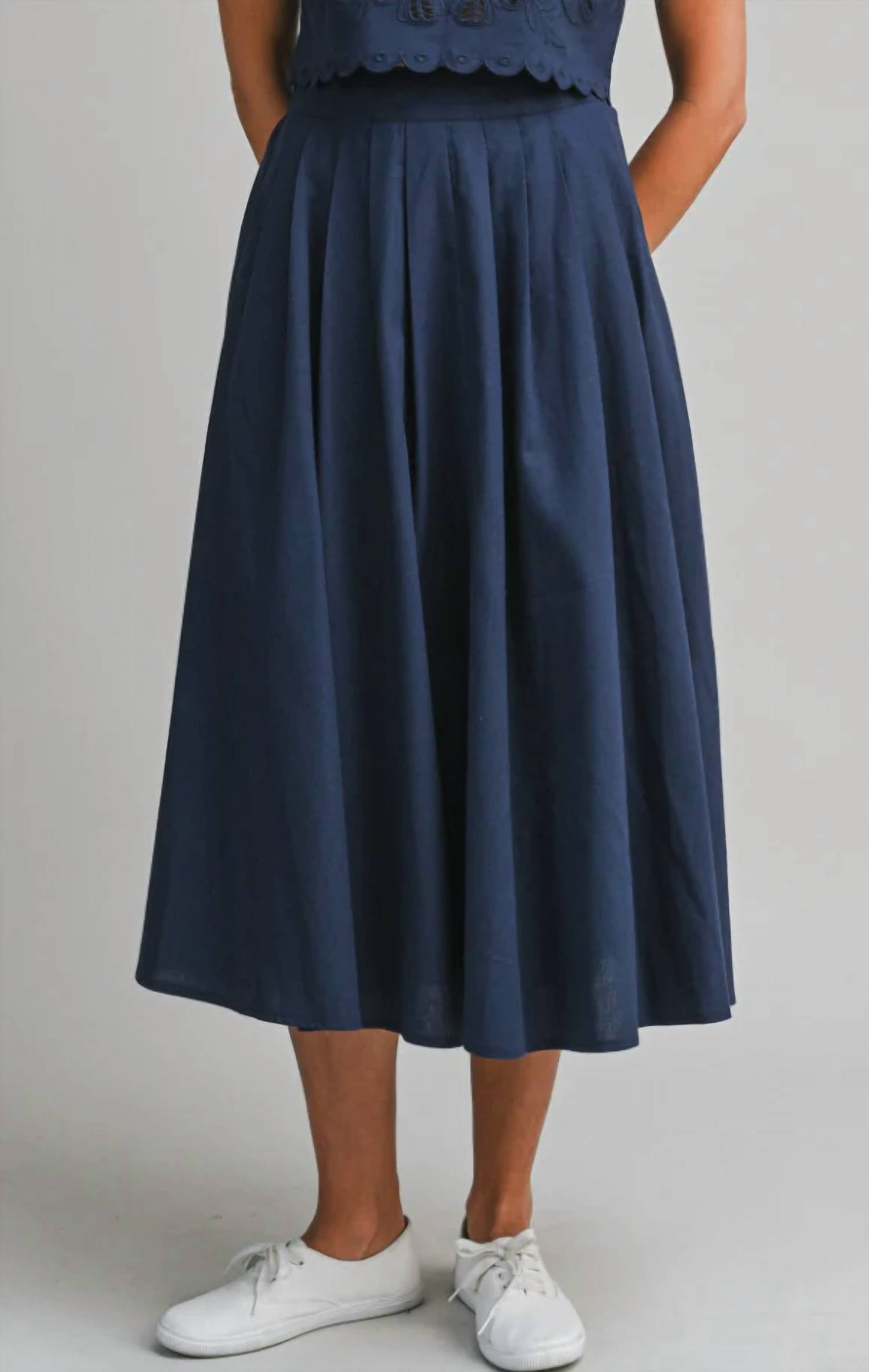 Mable - Pleated Midi Skirt