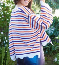 Peach Love - Kathryn Soft Striped Sweater