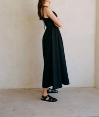 A.Ren - Novella Tie Maxi Linen Dress