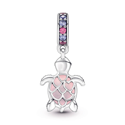 Pandora - Murano Glasss Pink Sea Turtle Charm